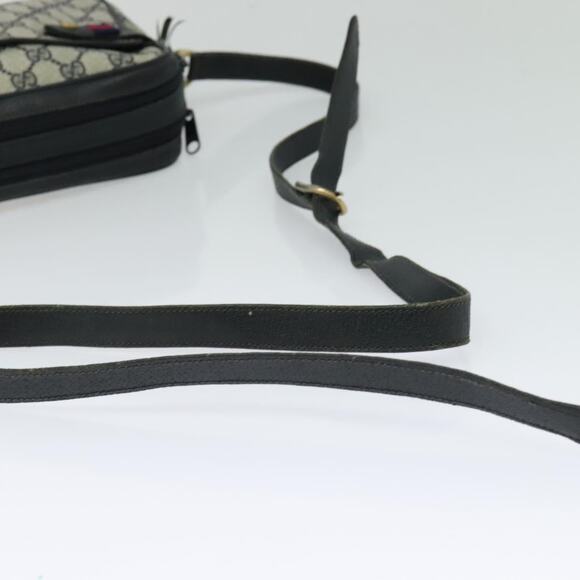 GUCCI GG Supreme Sherry Line Bag Pvc Navy Gold Red 904 02 049 - Picture 7 of 13